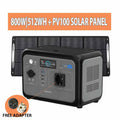 OUKITEL P800E Portable Power Station 800W | 512Wh + PV100W IP68 Solar Panel